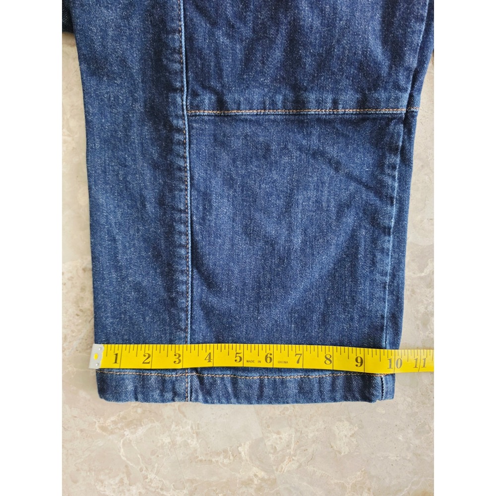 Pilcro Anthropologie Wide Leg Drawstring Utility Denim Jeans Dark Wash Small - Picture 9 of 12